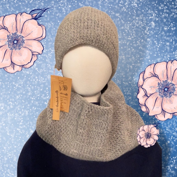 Chia Spice Hat and Cowl Set (Crochet) - Picture 1 of 5